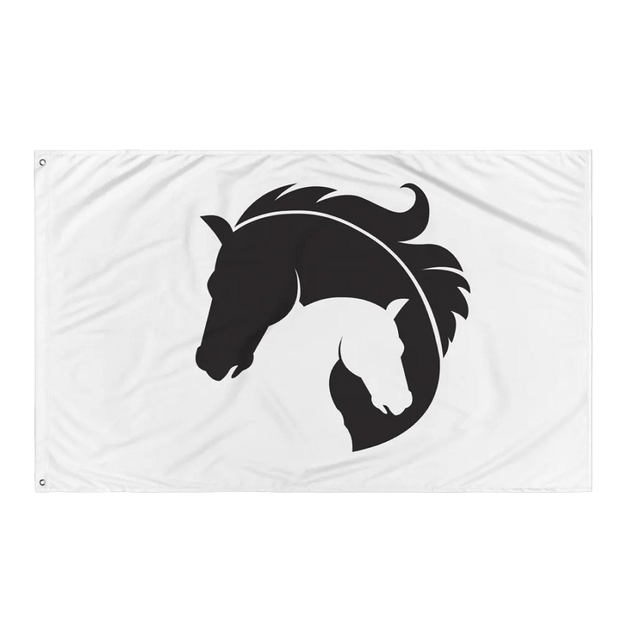 Mystical Equine YinYang Emblem Flag product image (3)