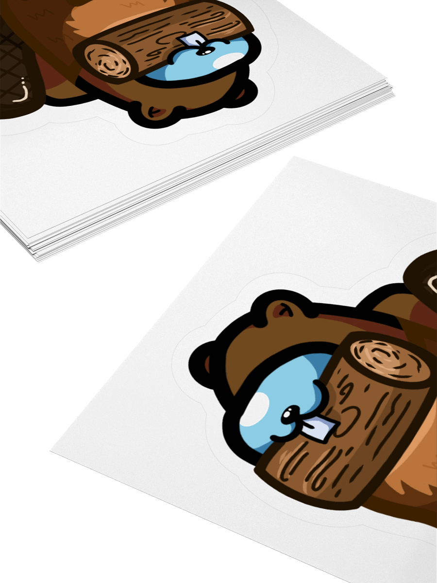 Beaver Bean Body Sticker product image (10)