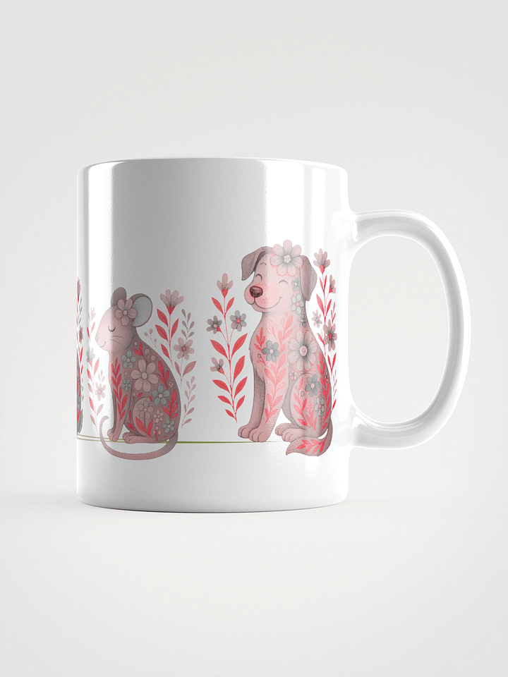 Mug Blanc - Ferme Fleurie Graphique Série 2 - Cadeau Original product image (1)