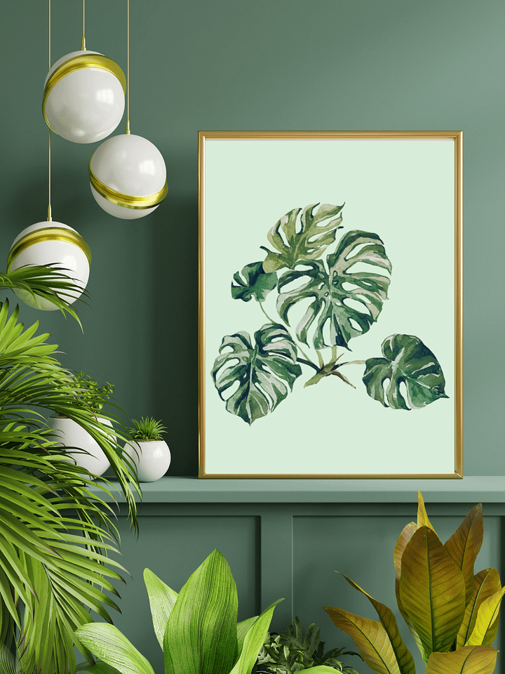 Botanical Abstract Aesthetic Floral Tropical Monstera product image (1)