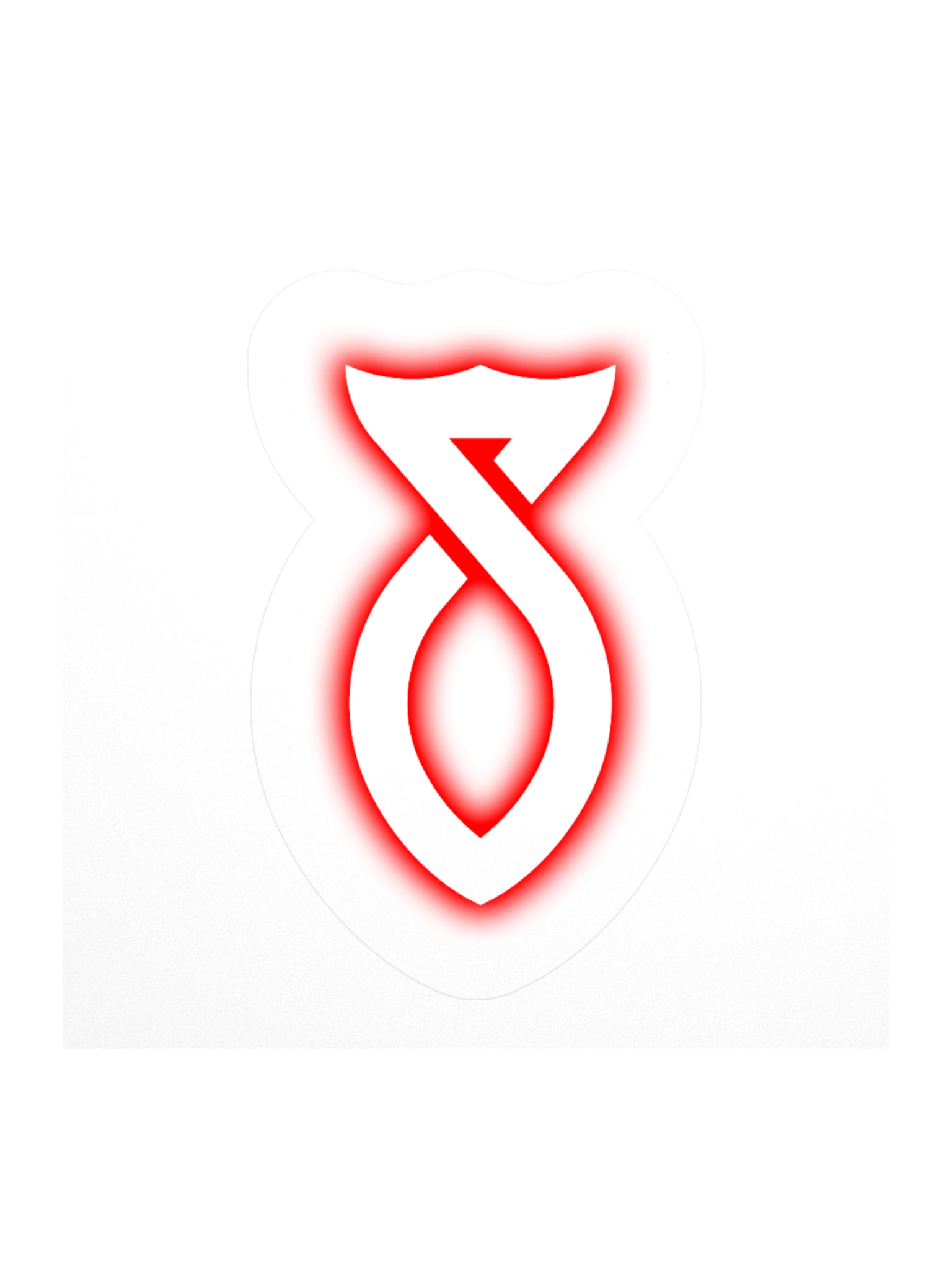 Red Glow Sticker product image (1)