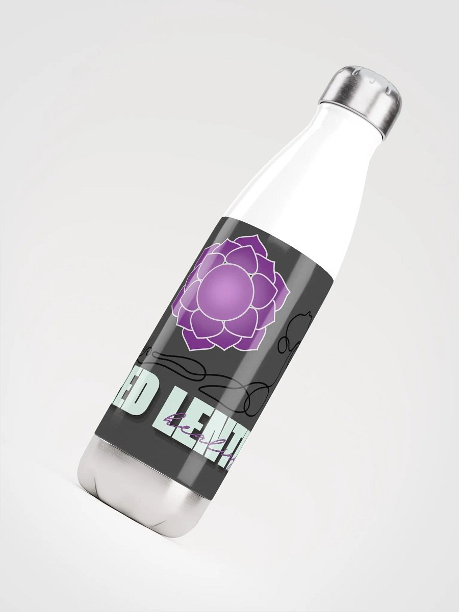 Lotus Vibes Stainless Steel Water Bottle product image (2)