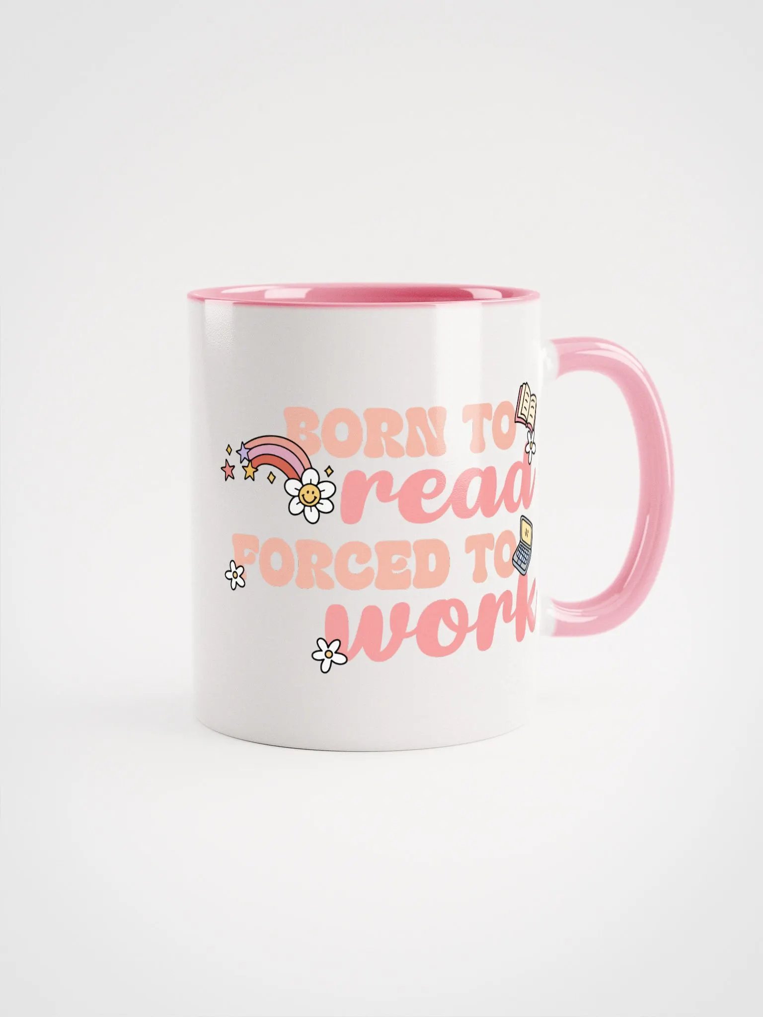Born To Read Forced To Work Ceramic Mug product image (1)