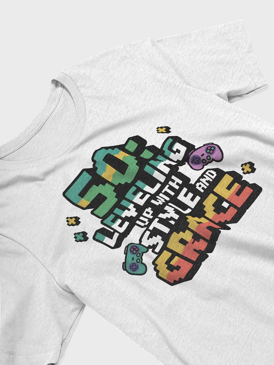 “50: Leveling up with style and grace” t-shirt, 50 years old celebration, birthday at 50, motivational quote, inspirational quote, funny quote, adulting funny quotes, birthday gift, unique gift product image (3)