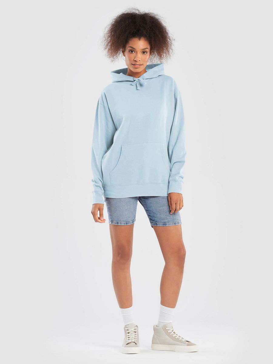 Plain Color Sky Blue Hoodie product image (3)