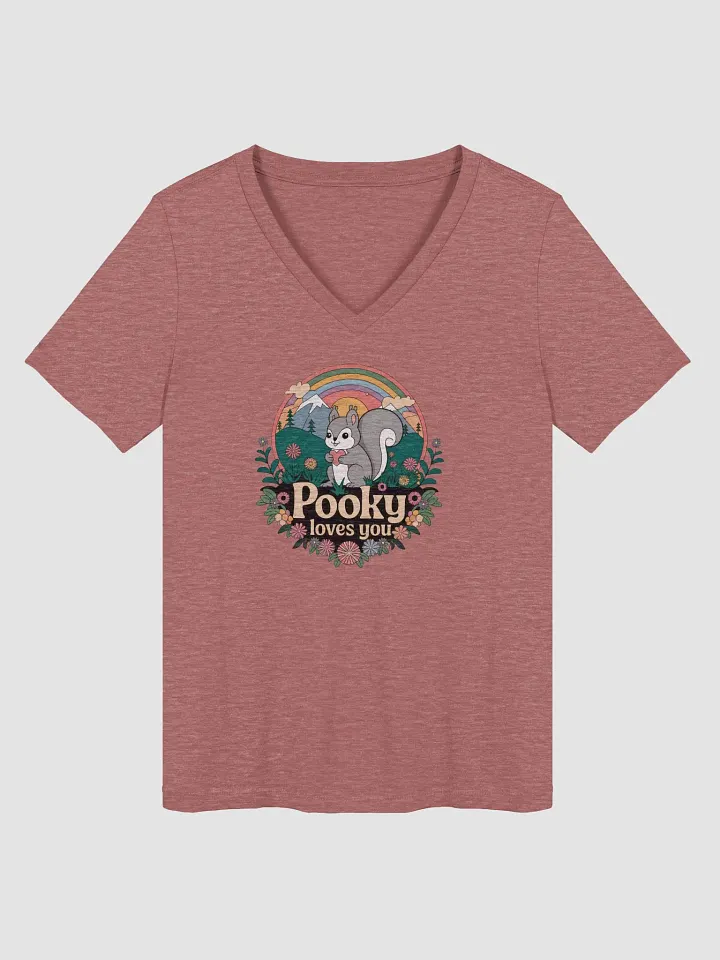 Chic Comfort V-Neck Tee Pooky Loves You retro 70s product image (1)
