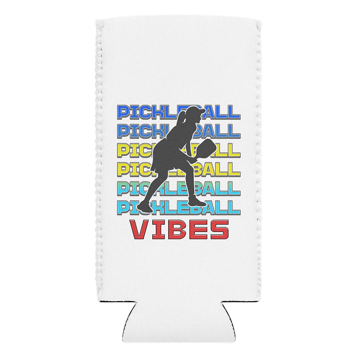 Pickleball Vibes Line Female Can Cooler product image (1)