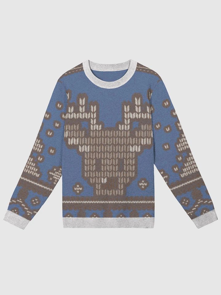 Celestial Blue Reindeer Knit Sweater product image (1)