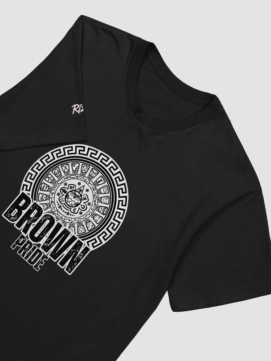 Brown Pride T-Shirt with Aztec Symbol (Black/White) product image (13)