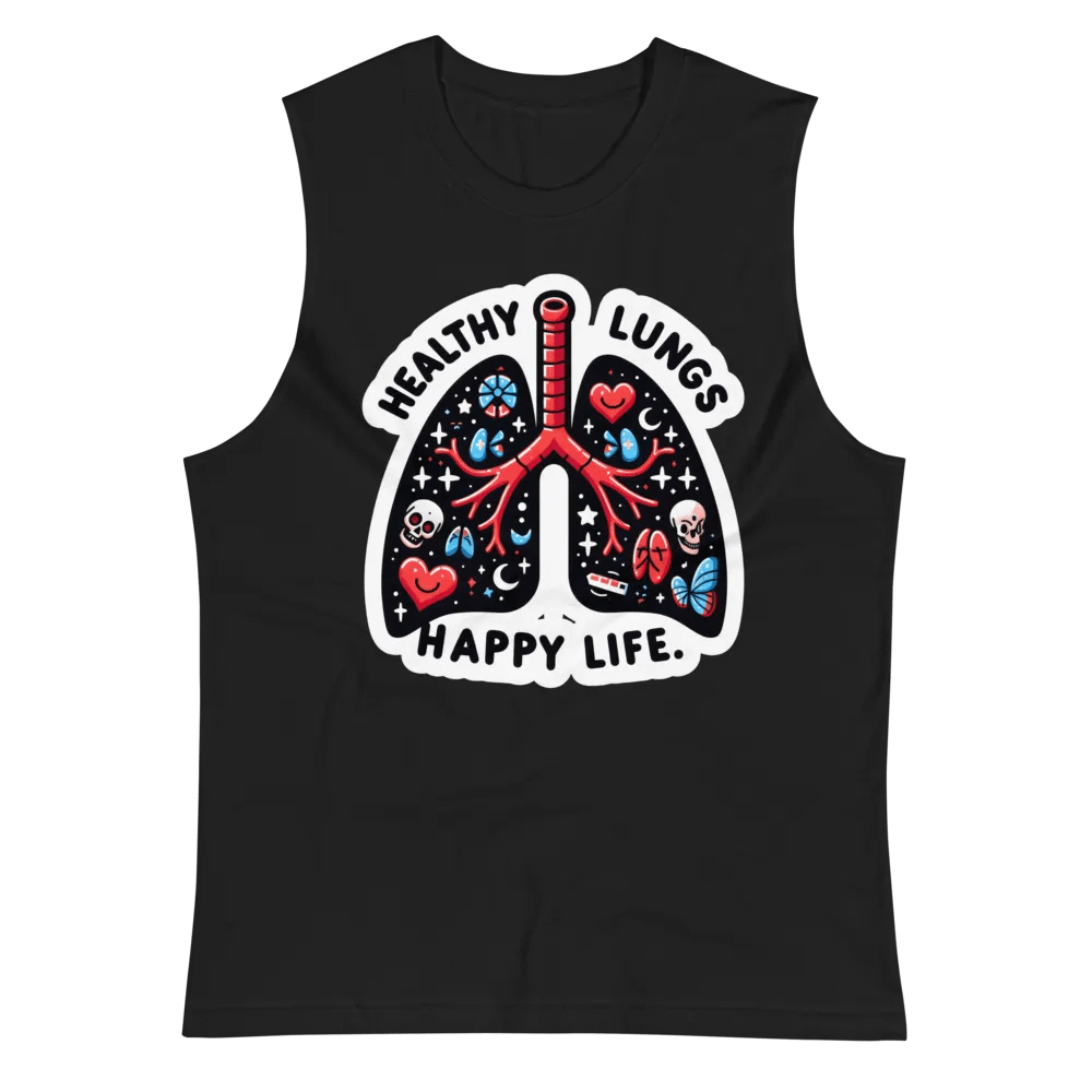 Vibrant Lung Art Muscle Tank product image (4)