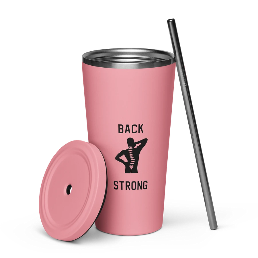 Back Strong 20 oz. Insolated Cup: Pink product image (24)