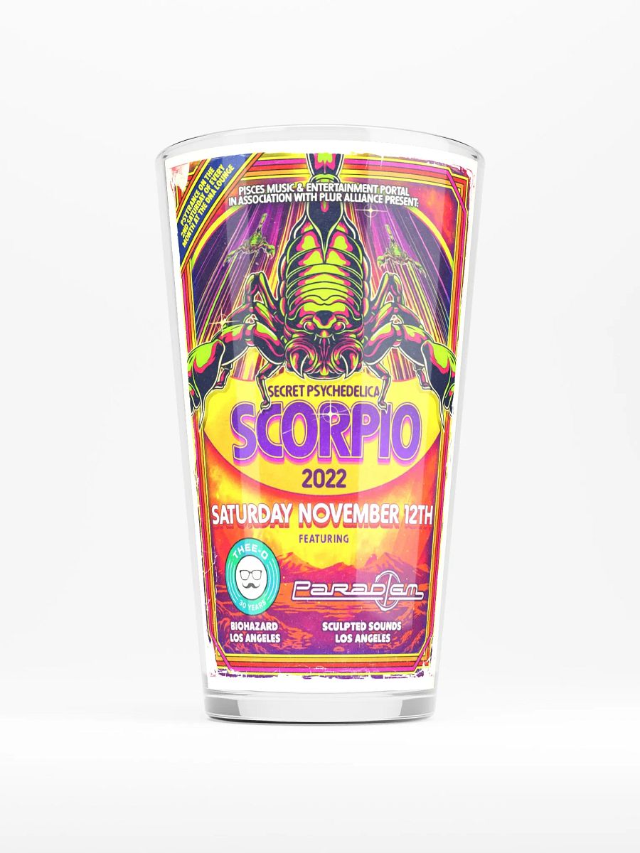 Scorpio 2022 Shaker Pint Glass product image (1)