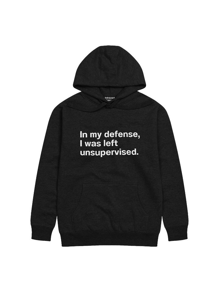 In my defense, I was left unsupervised. Unisex Hoodie product image (6)