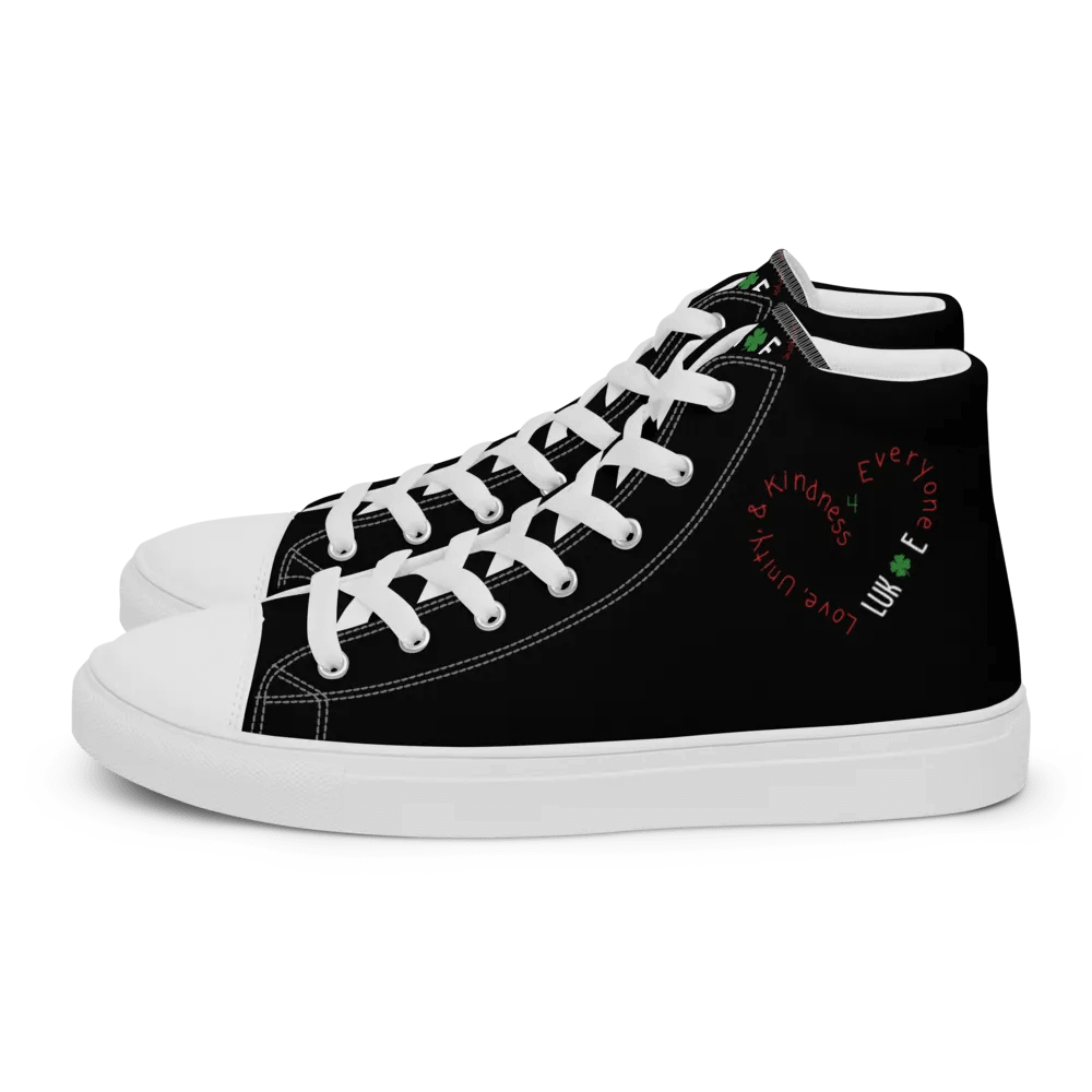 Kindness 4 Everyone High Top Canvas Shoes product image (1)
