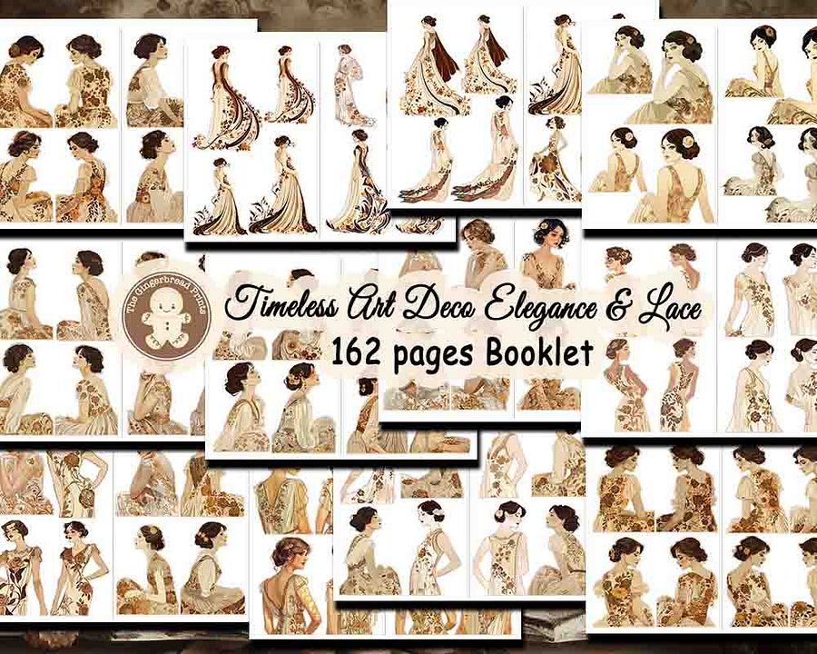 Timeless Art Deco Elegance Vintage Lace Booklet kit product image (3)