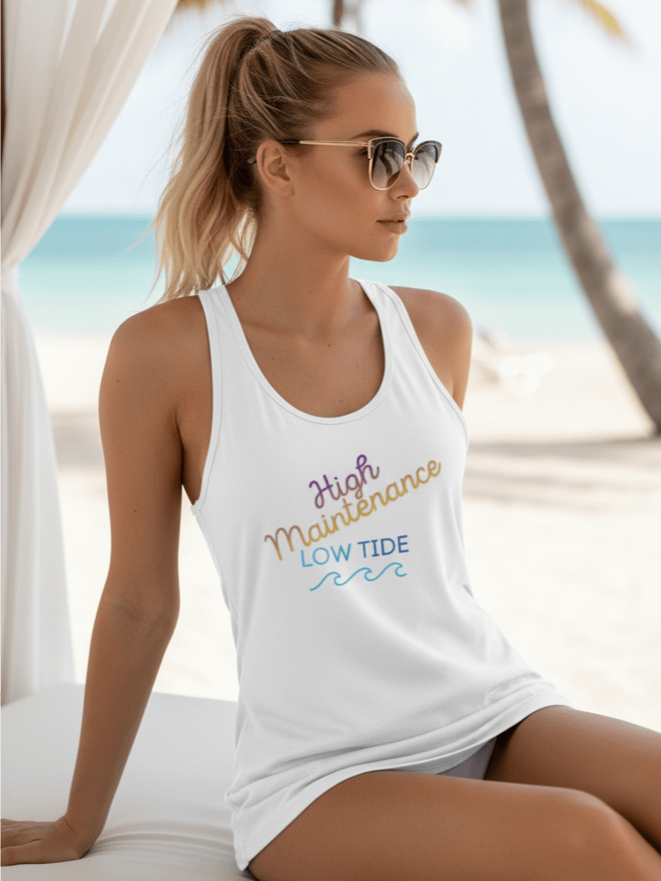 High Maintenance/Low Tide Racerback Tank product image (1)