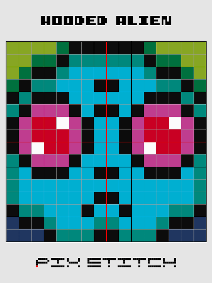 Hooded Alien Pixel Art product image (2)