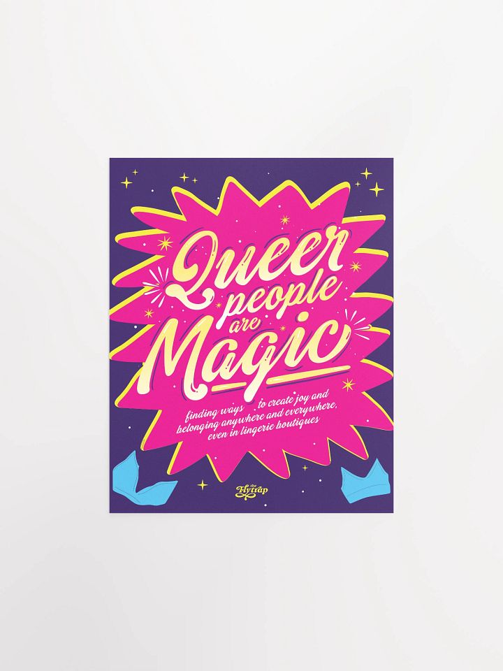 Queer people are magic 8x10 poster product image (1)