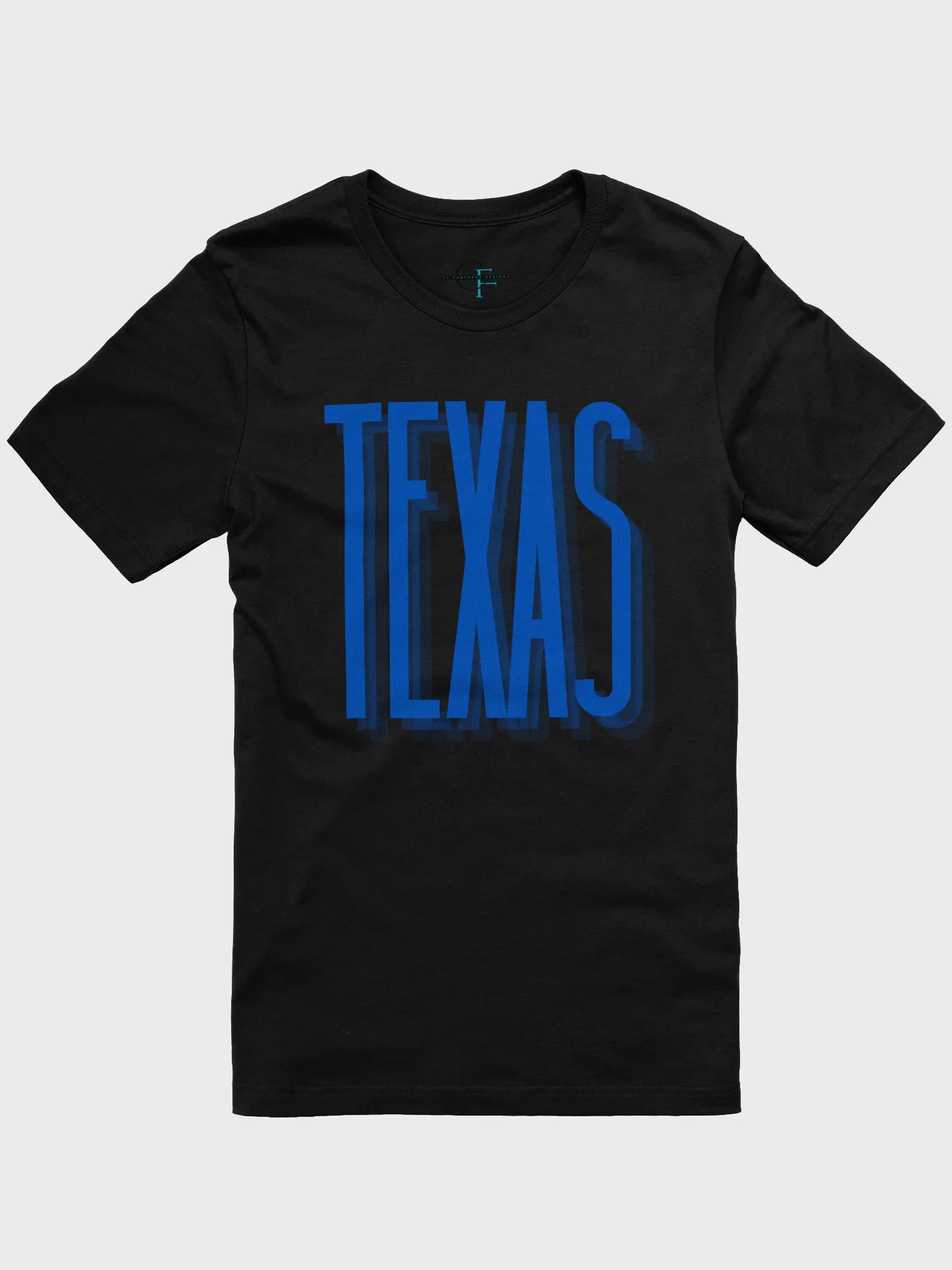 🔵 Modern Texas Typography T-Shirt | Bella+Canvas Unisex Tee | Blue Sansterdam Font Design product image (3)