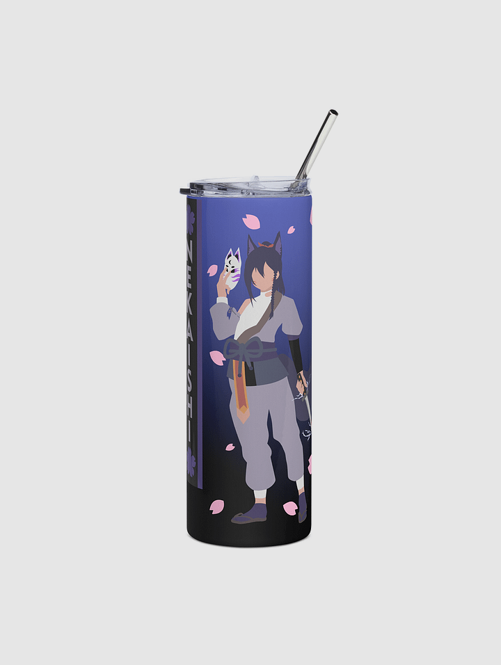 Stainless steel tumbler - Standard | Dark Mode | Blue Fade product image (1)