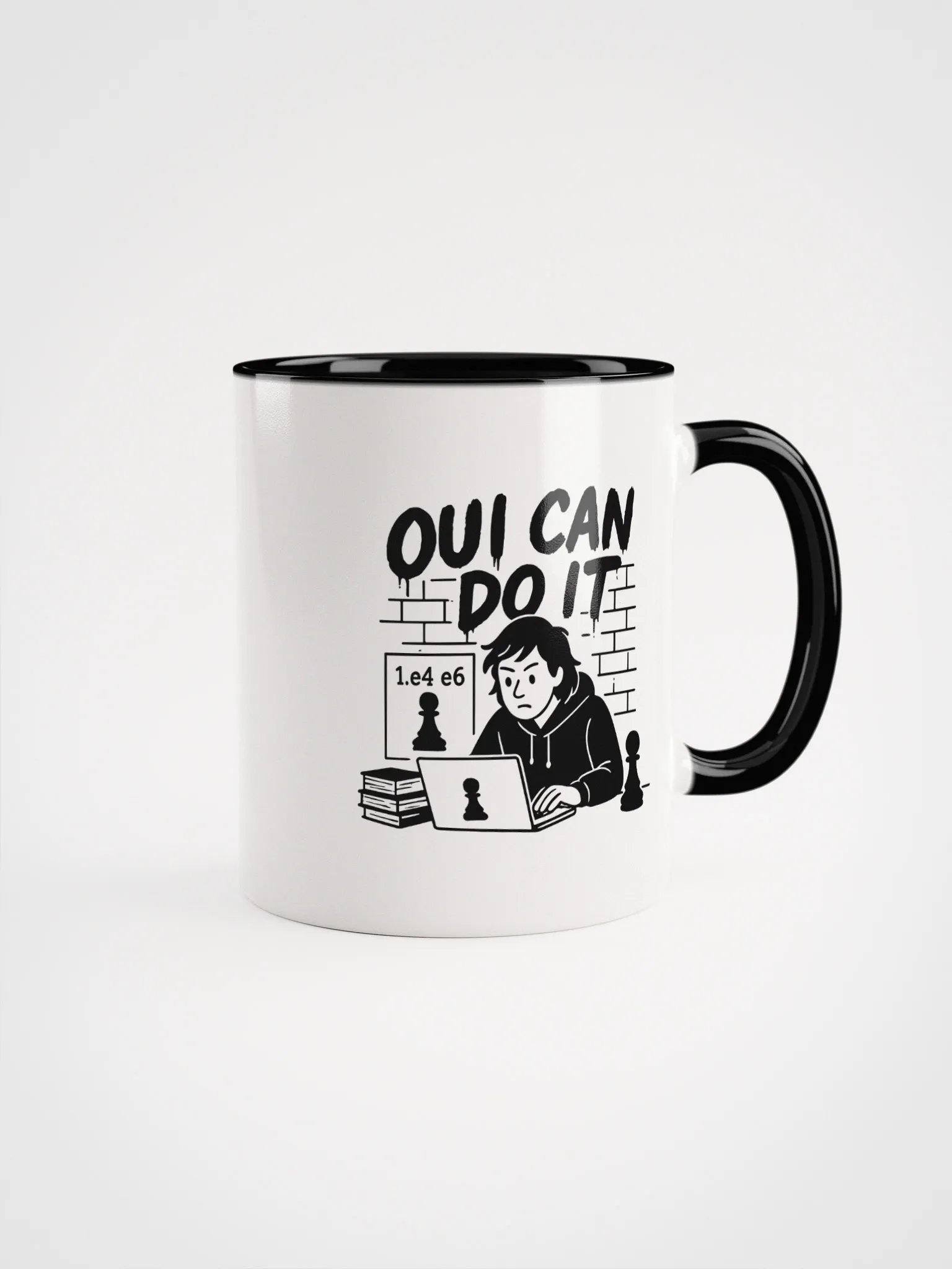 Oui Can Do It - Ceramic Mug with Color Inside product image (4)