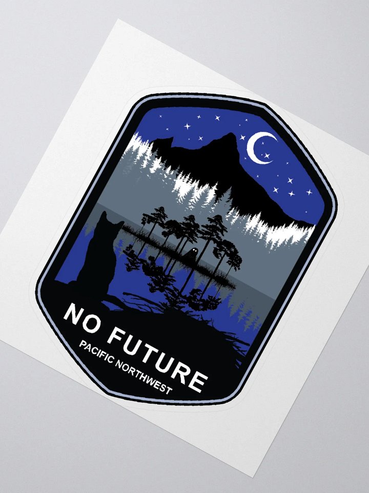 Cat under the Moon Sticker product image (2)
