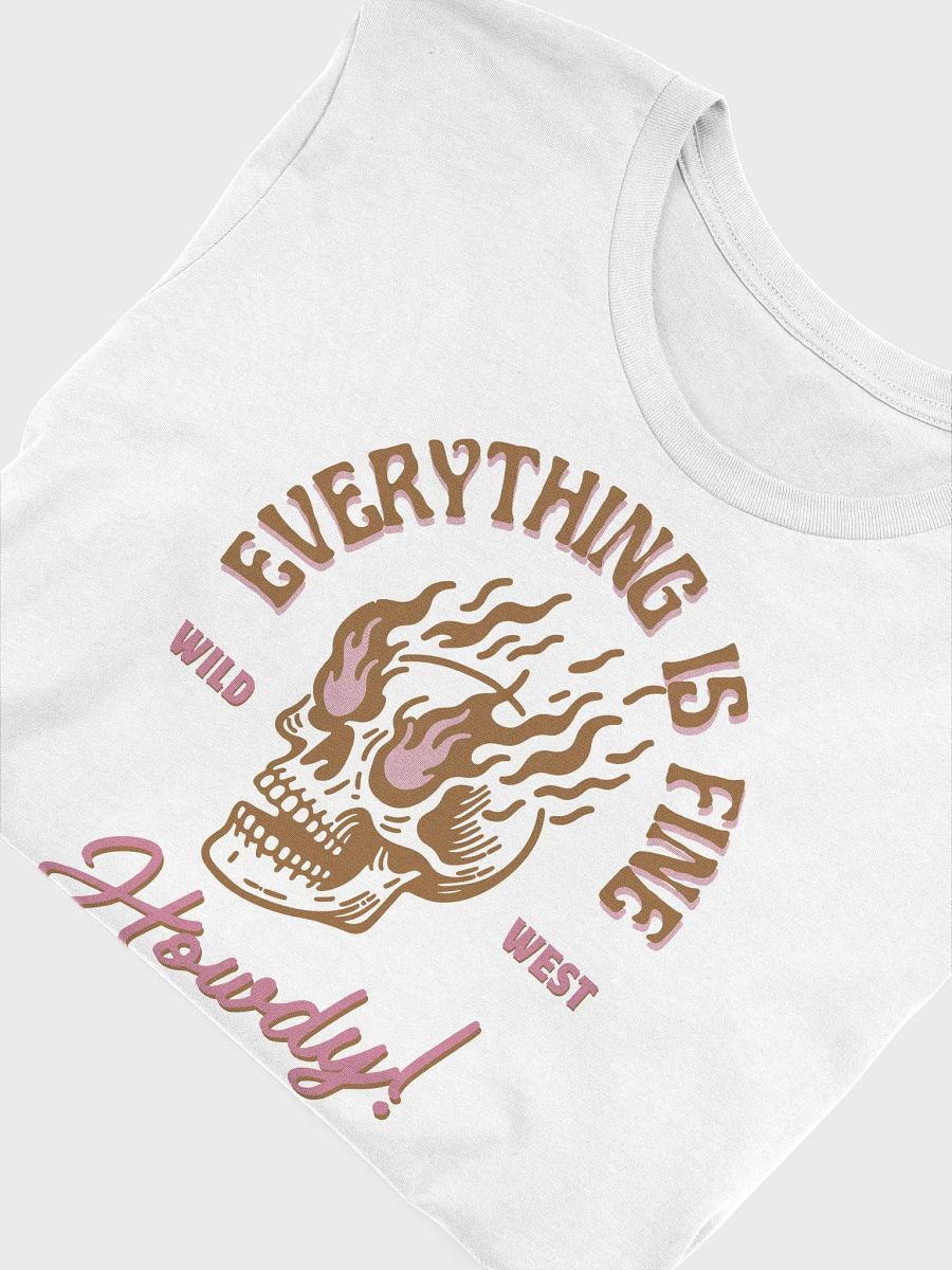 Wild West Flaming Skull T-Shirt product image (5)