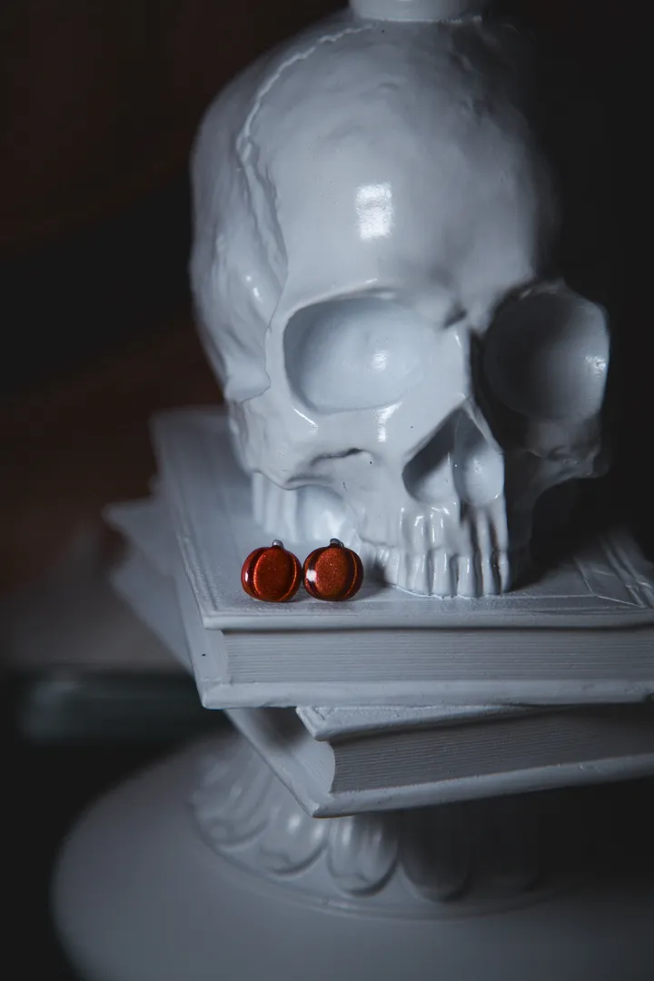 Copper Pumpkin Studs V2 product image (1)