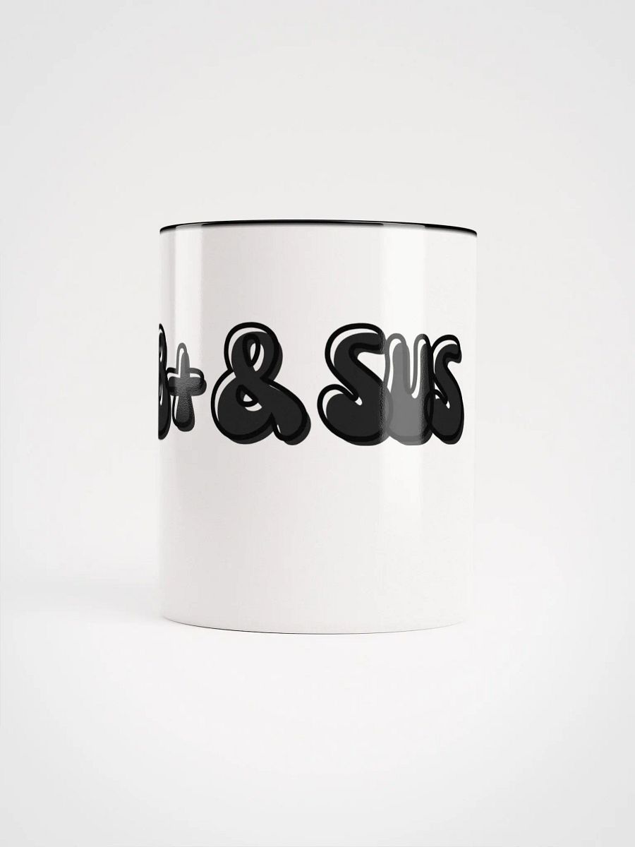 18+ & Sus Mug Black, White Mug with Black Inside product image (5)