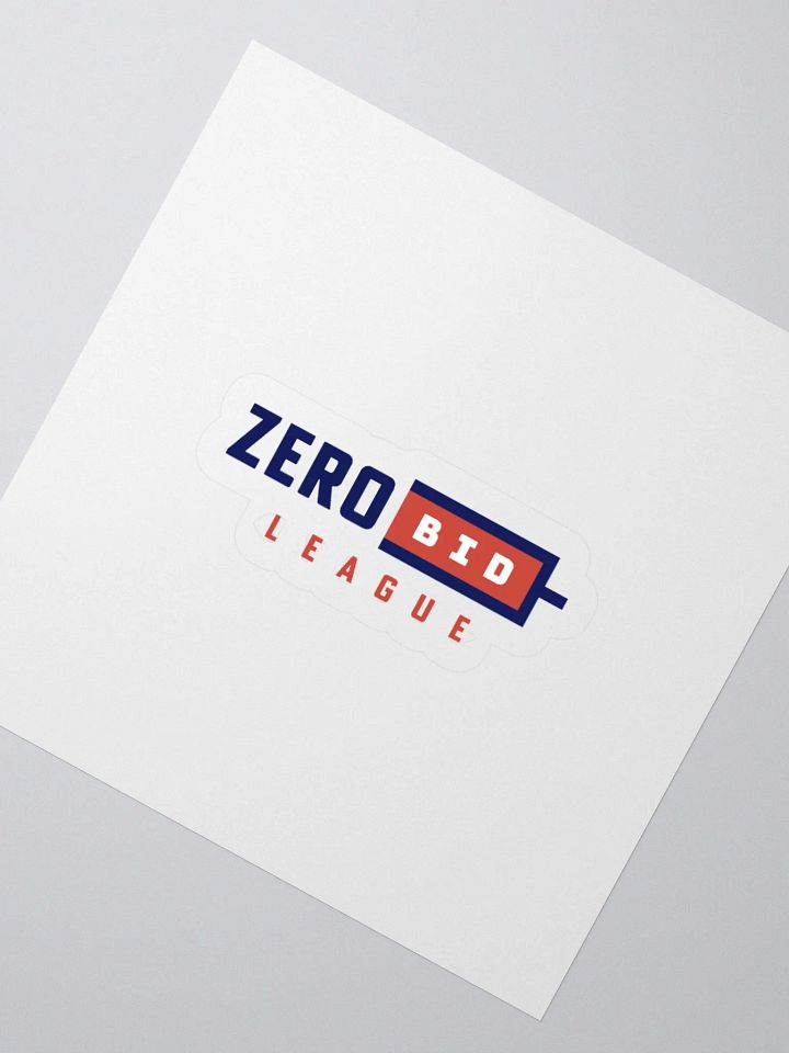 Zero Bid League Sticker product image (3)