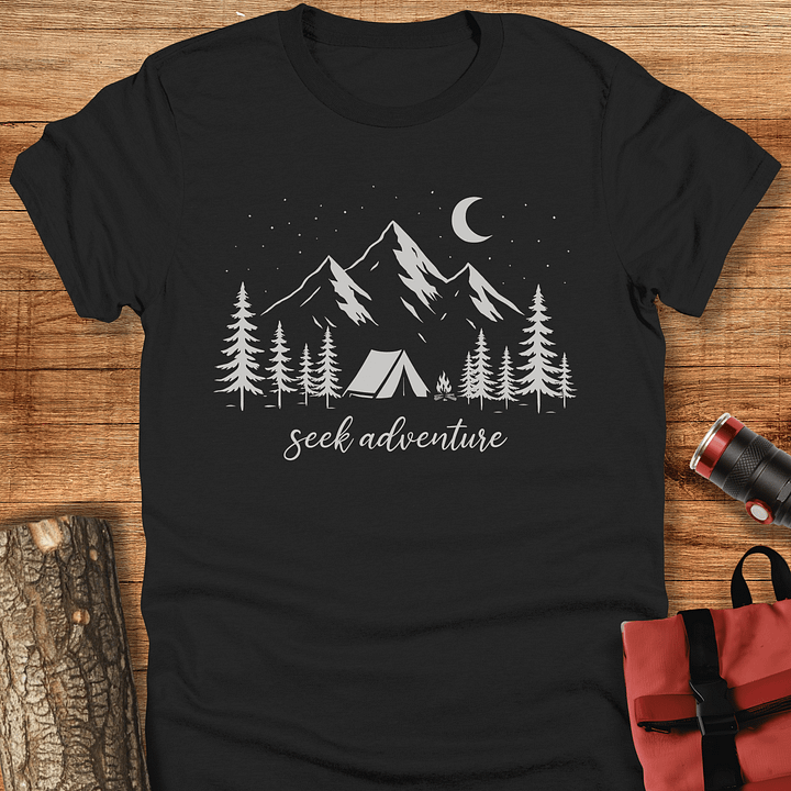 Seek adventure, Camping t-shirt, Unisex product image (1)