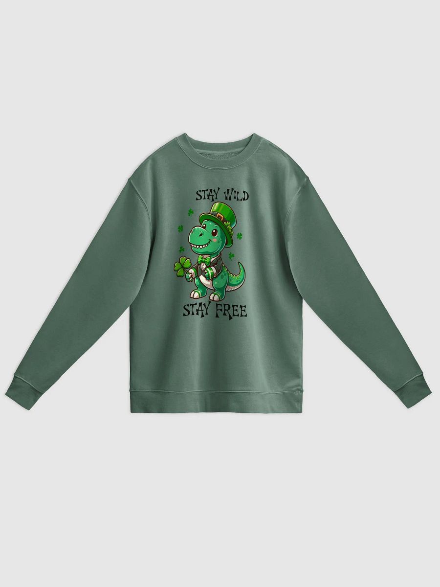 Dino Dapper St. Patrick's Day Sweatshirt product image (3)