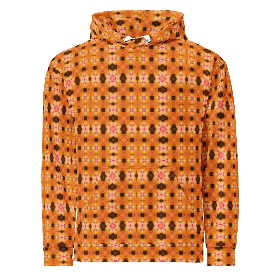 Solar Bloom – Ember Grid Edition Unisex Hoodie product image (1)