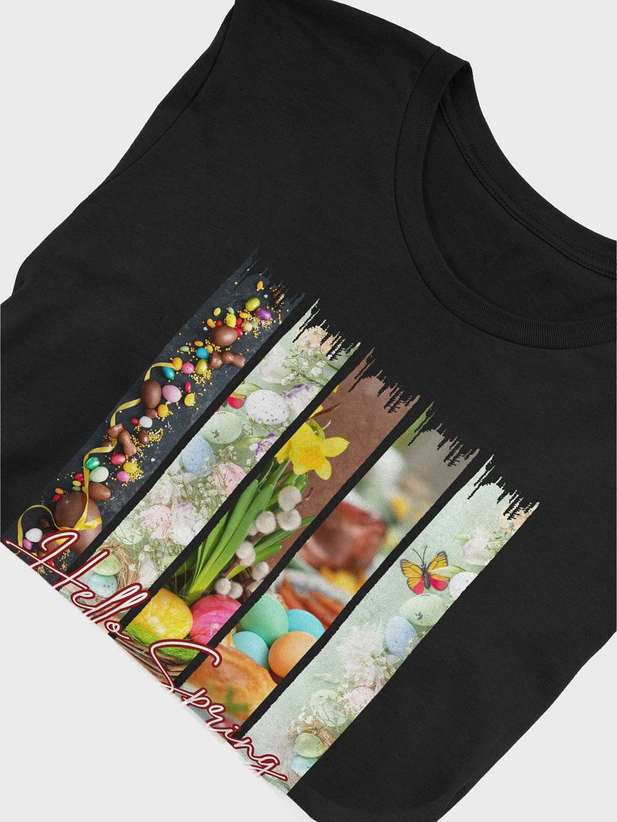 Hello Spring Brush Stroke Easter Eggs Bella Canvas T-shirt product image (3)