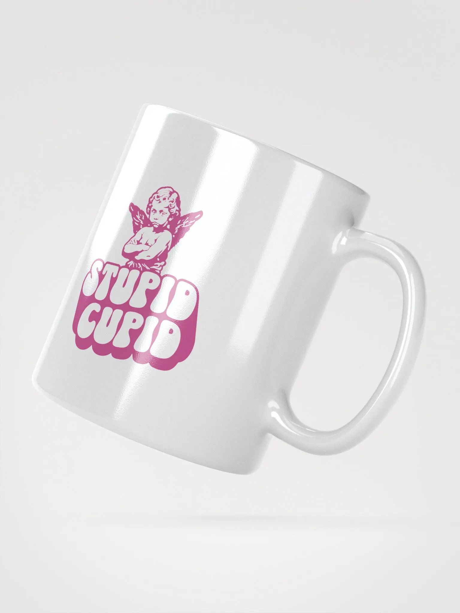Stupid Cupid White Glossy Mug product image (3)