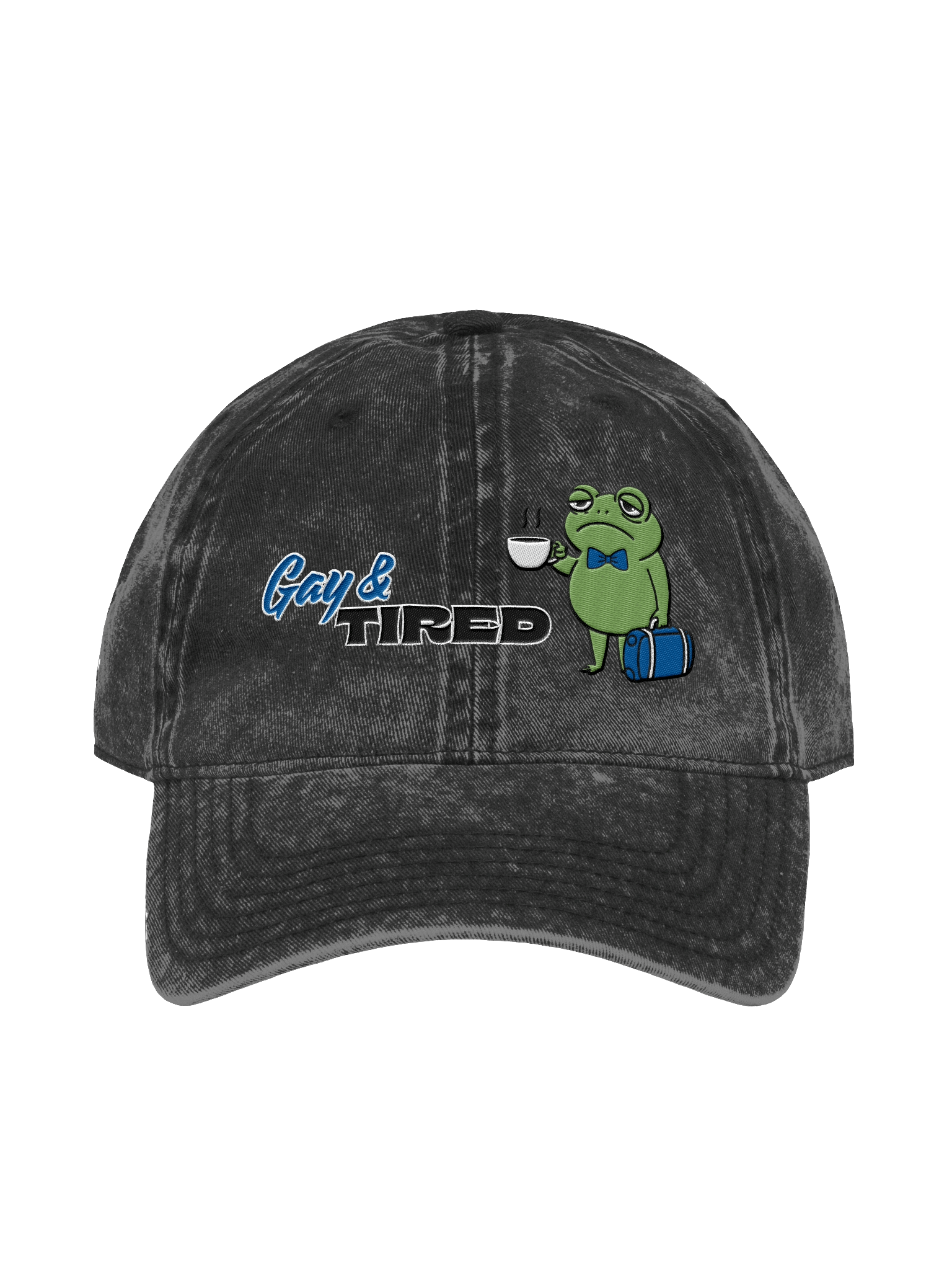 Gay & Tired Frog Dad Hat (Unisex) product image (2)