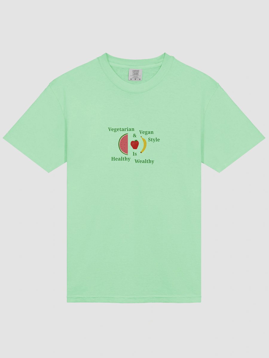 Healthy Wealthy Vegetarian & Vegan Tee product image (3)