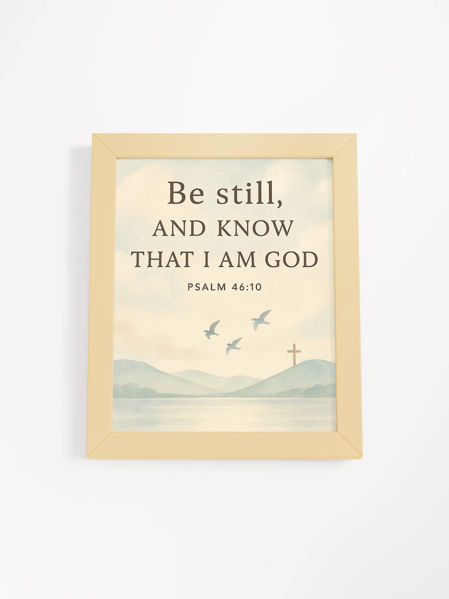Be Still and Know – Psalm 46:10 Wall Art | Peaceful Christian Scripture Decor product image (7)