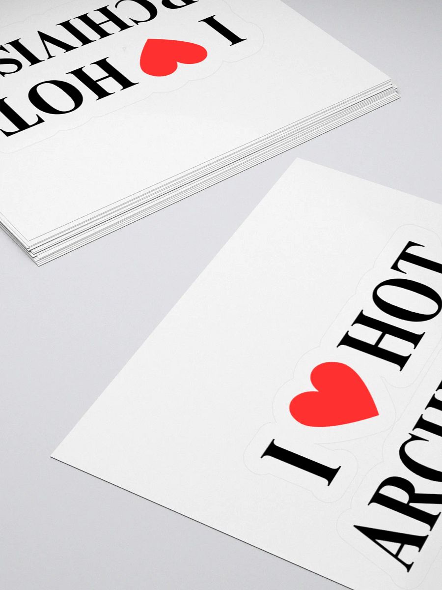 I HEART HOT ARCHIVISTS STICKER product image (13)