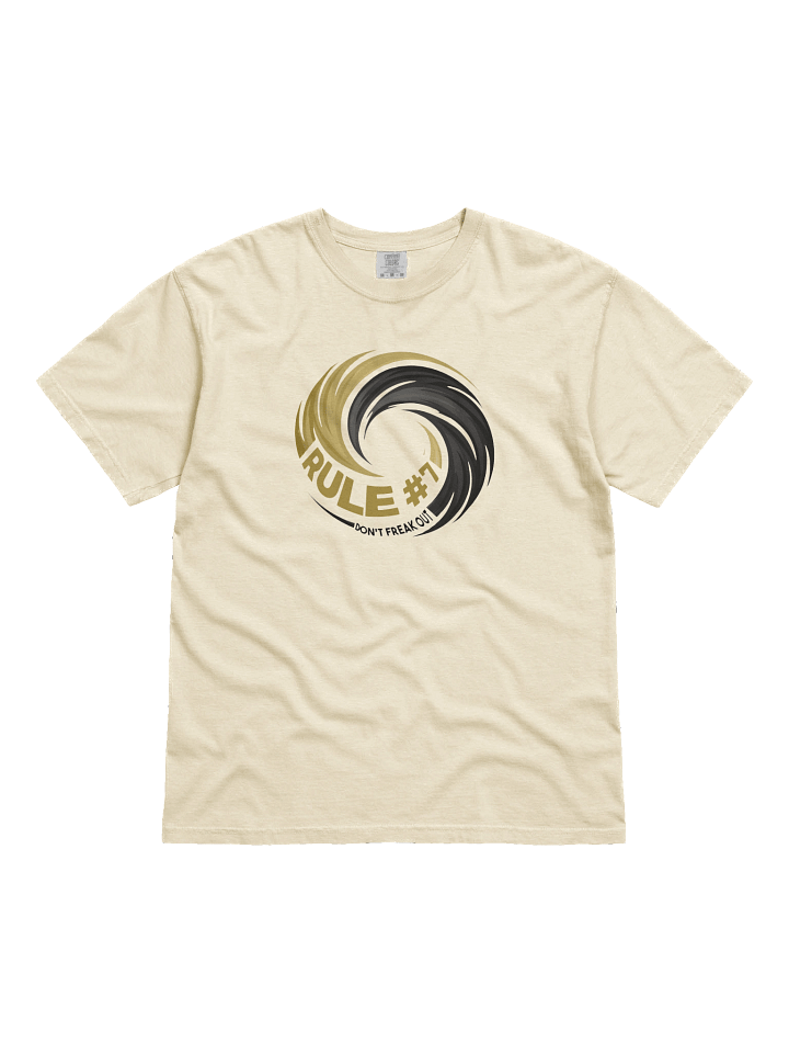 Rule #7 Statement Tee Black and Gold product image (1)