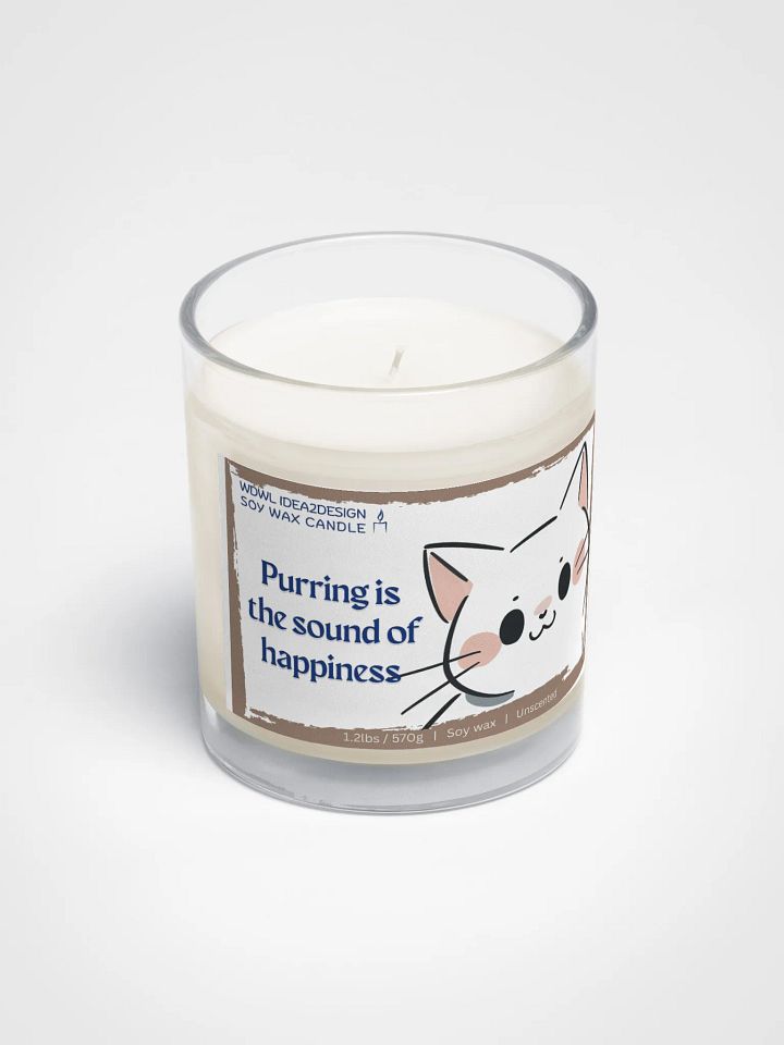 White Cat Lover Best Gift, Large Capacity, Great Value & Eco-Friendly Candle – 1.2 lbs of Pure Serenity product image (2)