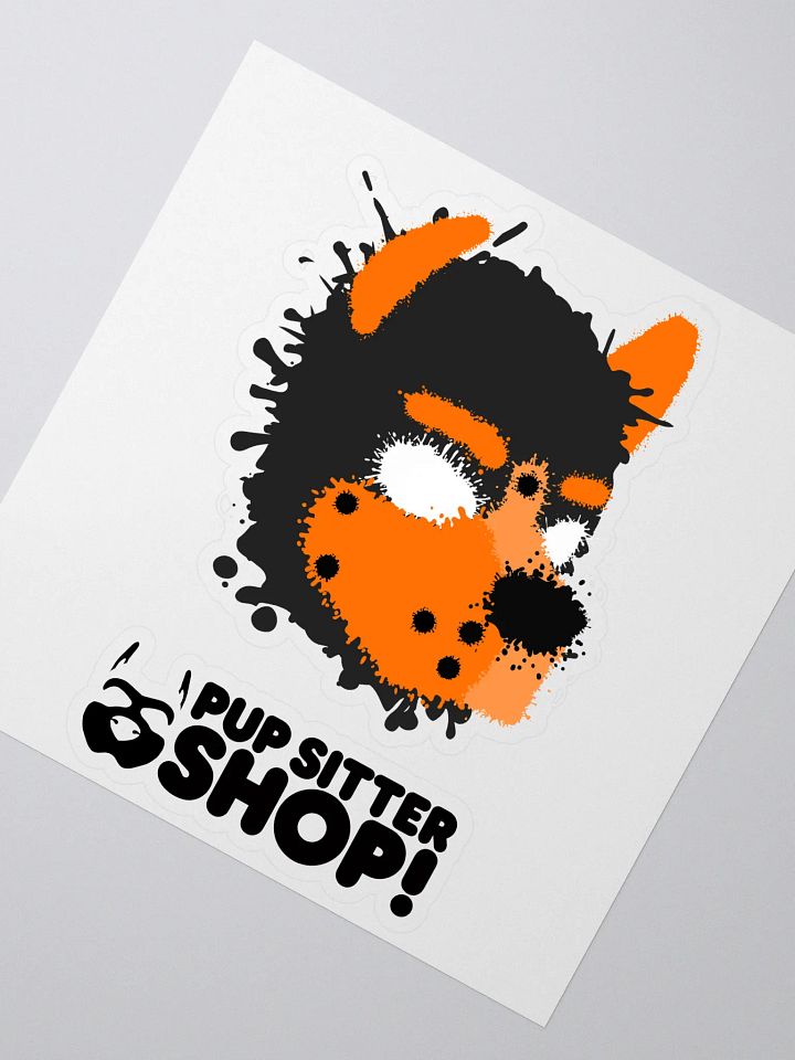 Pup Splatter Sticker - Orange product image (2)