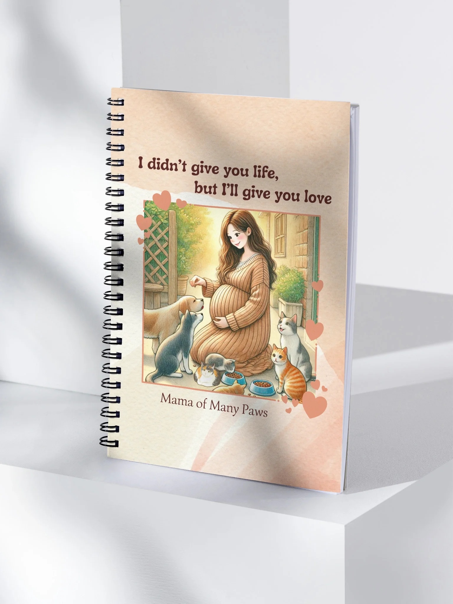 Mama of Many Paws Spiral Notebook product image (4)