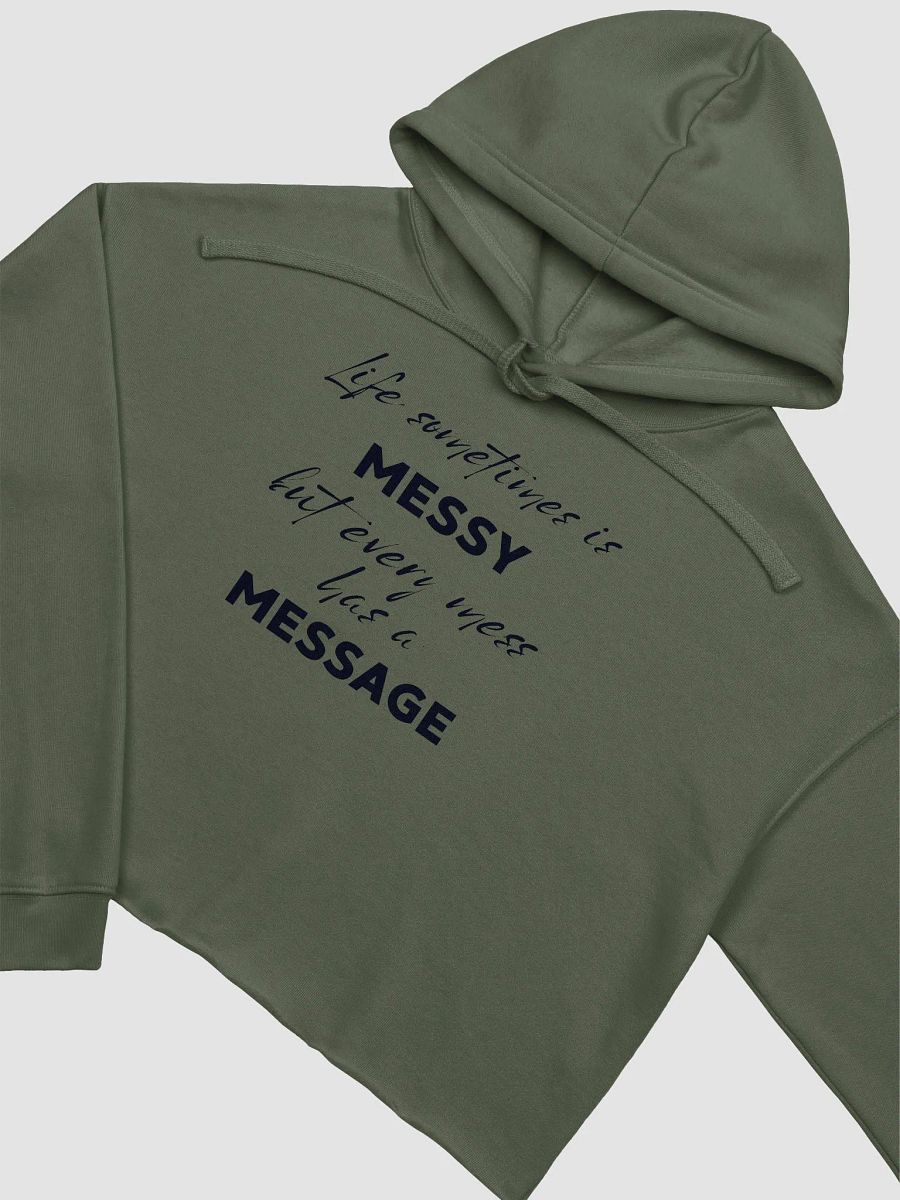 MESSY - MESSAGE Fleece Crop Hoodie product image (2)