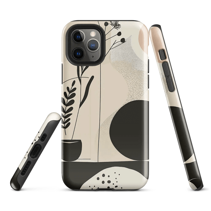 Minimalist Plant Design iPhone® Tough Case product image (3)