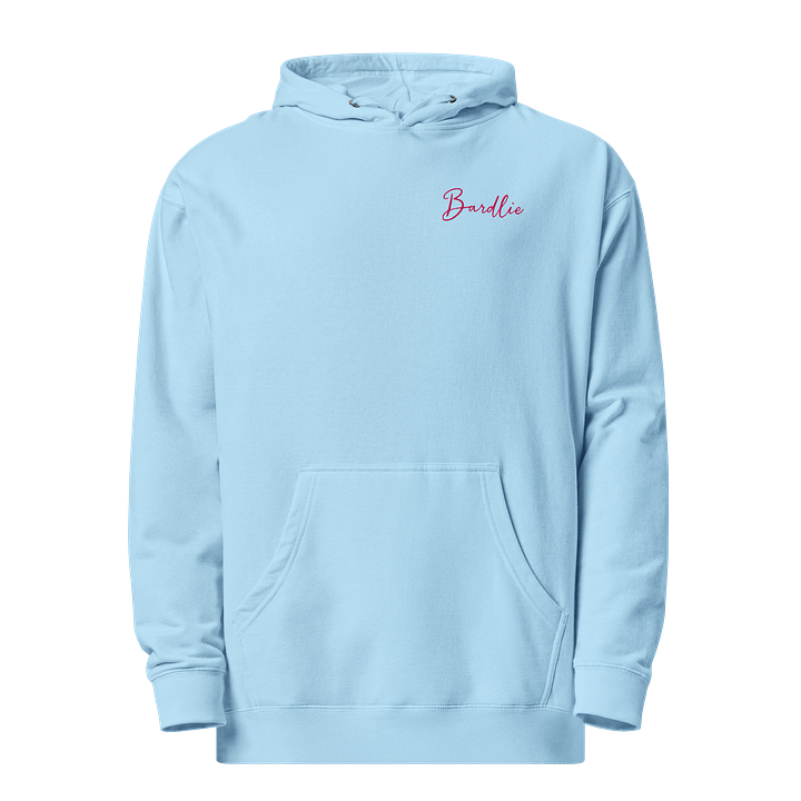 Bardlie Signature Embroidered Hoodie – Flamingo Pink Logo Edition product image (1)