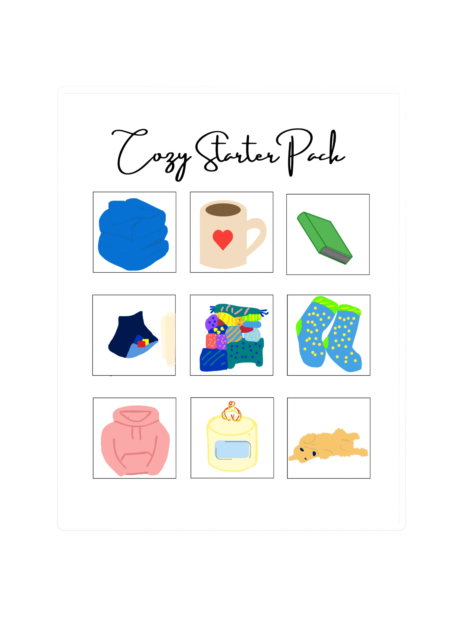 Cozy Starter Pack Sticker Sheet product image (3)