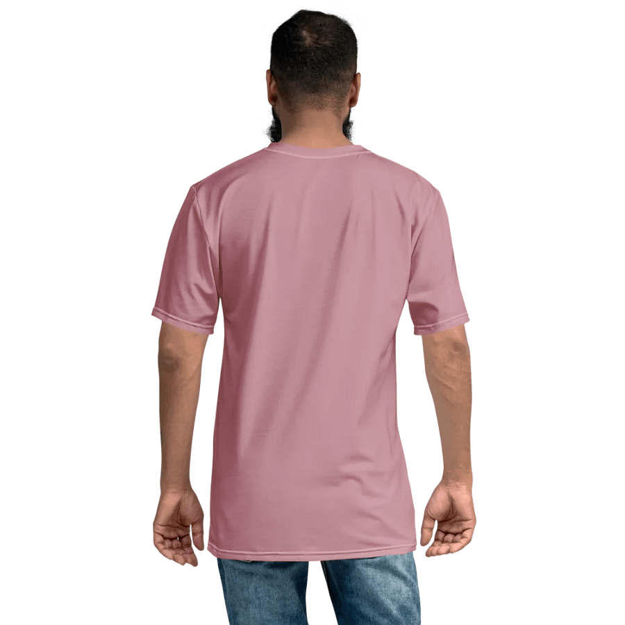 Plain Dusty Pink Soft Summer Men's Crewneck Polyester Heavyweight Premium T-Shirt by Treasure Pie product image (8)
