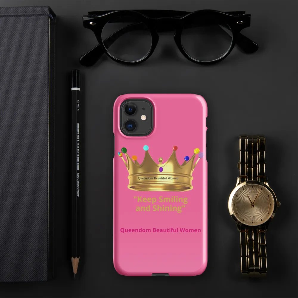 Queendom Beautiful Women iPhone® Snap Case (Pink) product image (6)