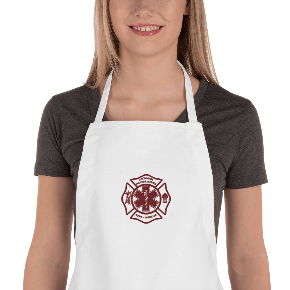 JMRF&RD Kitchen Apron - red emblem product image (1)